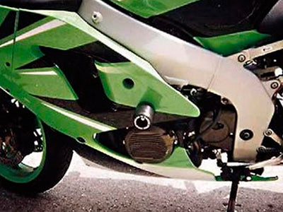 CP0021 - R&G RACING Kawasaki ZX-6R (98/02) Frame Crash Protection Sliders "Classic"